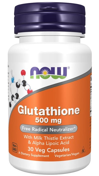 Glutathione with Milk Thistle Extract & Alpha Lipoic Acid, 500mg - 30 vcaps - VitaeSupps