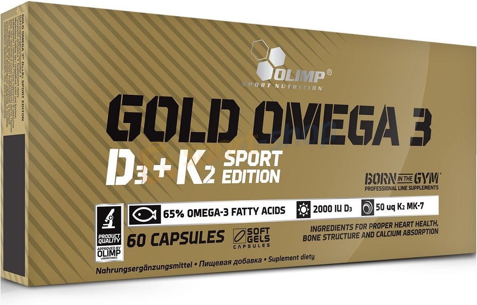 Gold Omega 3 D3 + K2 Sport Edition - 60 caps - VitaeSupps
