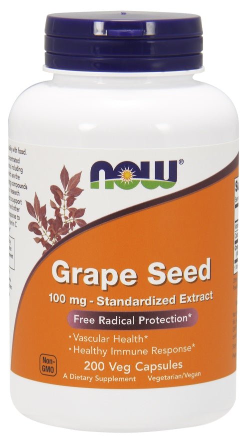 Grape Seed Standardized Extract, 100mg - 200 vcaps - VitaeSupps