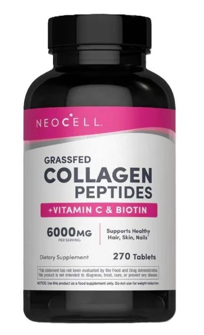 Grassfed Collagen Peptides + Vitamin C & Biotin - 270 tablets - VitaeSupps