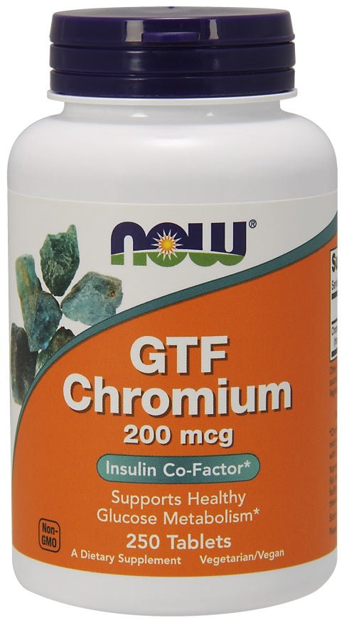 GTF Chromium, 200mcg - 250 tablets - VitaeSupps