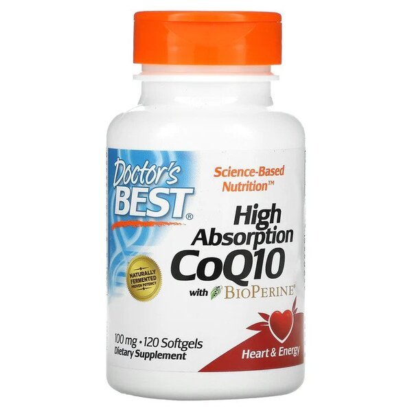 High Absorption CoQ10 with BioPerine, 100mg - 120 softgels - VitaeSupps
