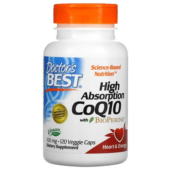 High Absorption CoQ10 with BioPerine, 100mg - 120 vcaps - VitaeSupps