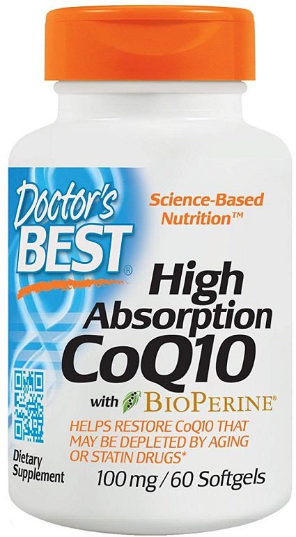 High Absorption CoQ10 with BioPerine, 100mg - 60 softgels - VitaeSupps
