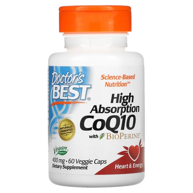 High Absorption CoQ10 with BioPerine, 400mg - 60 vcaps - VitaeSupps