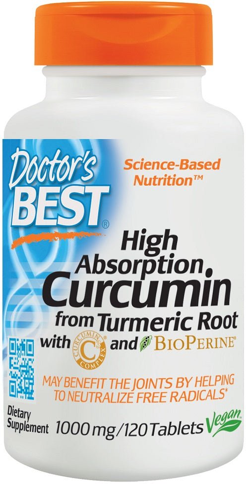 High Absorption Curcumin From Turmeric Root with C3 Complex & BioPerine, 1000mg - 120 tablets - VitaeSupps