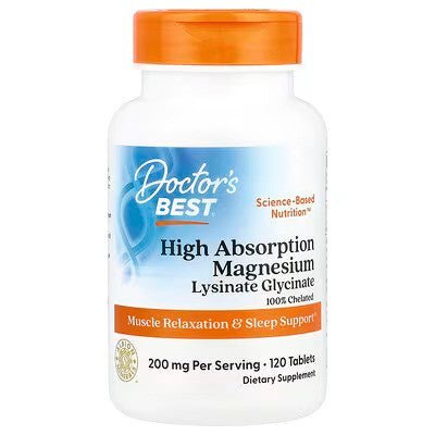 High Absorption Magnesium, 200mg - 120 tablets - VitaeSupps