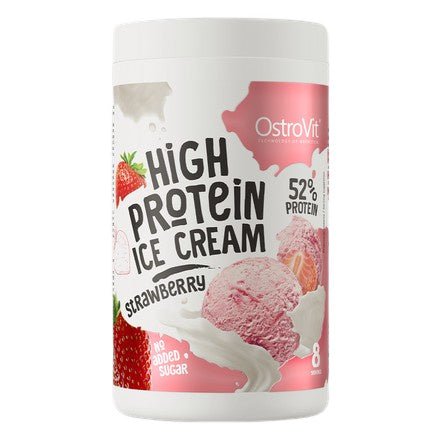 High Protein Ice Cream, Strawberry - 400 grams - VitaeSupps