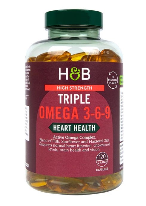 High Strength Triple Omega 3 - 6 - 9 - 120 caps - VitaeSupps