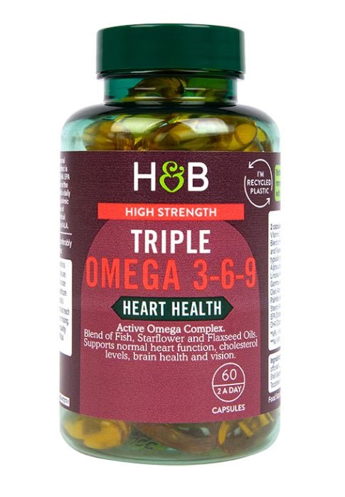 High Strength Triple Omega 3 - 6 - 9 - 60 caps - VitaeSupps