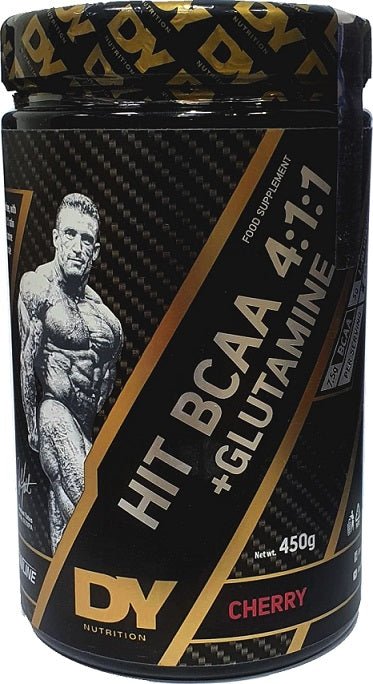 HIT BCAA 4:1:1 + Glutamine, Cherry - 450 grams - VitaeSupps