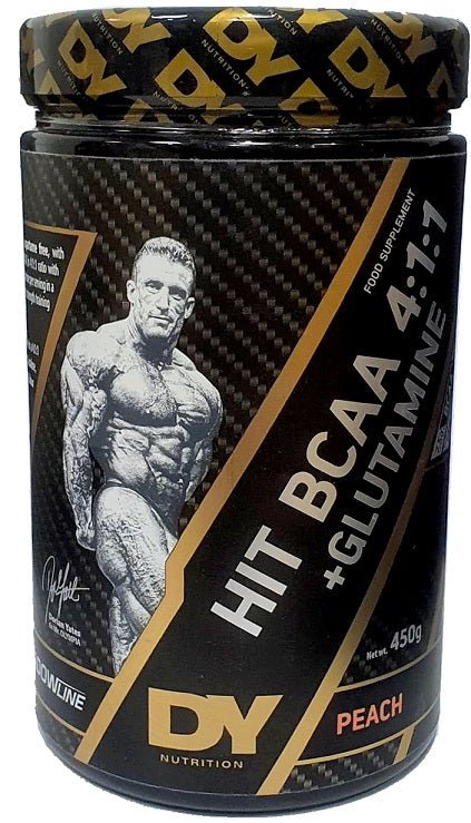 HIT BCAA 4:1:1 + Glutamine, Peach - 450 grams - VitaeSupps
