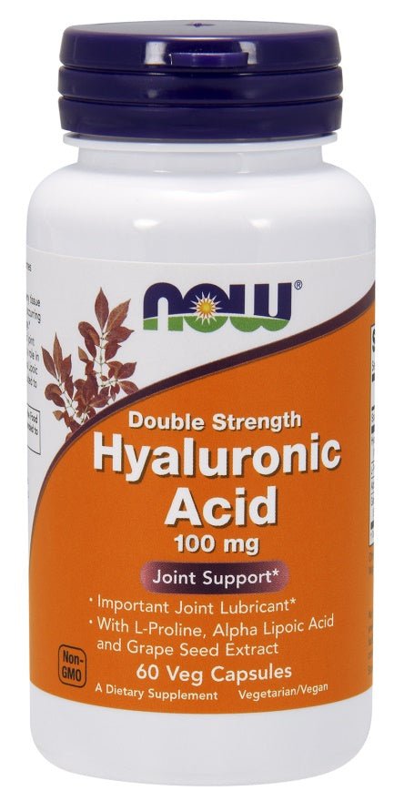 Hyaluronic Acid, 100mg Double Strength - 60 vcaps - VitaeSupps