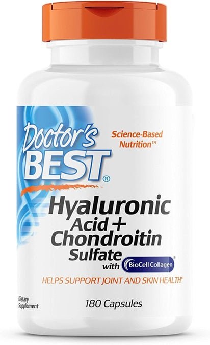 Hyaluronic Acid + Chondroitin Sulfate with BioCell Collagen - 180 caps - VitaeSupps