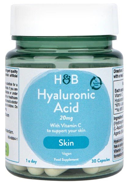 Hyaluronic Acid with Vitamin C, 20mg - 30 caps - VitaeSupps