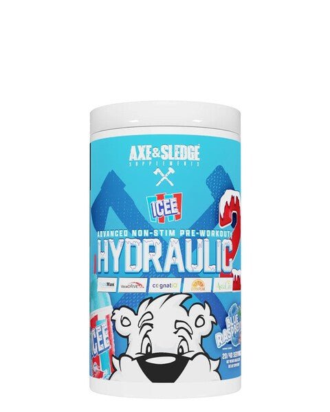 Hydraulic V2 Non - Stim Pre - Workout, ICEE Blue Raspberry - 450 grams - VitaeSupps