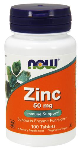 Zinc, 50mg - 100 tablets