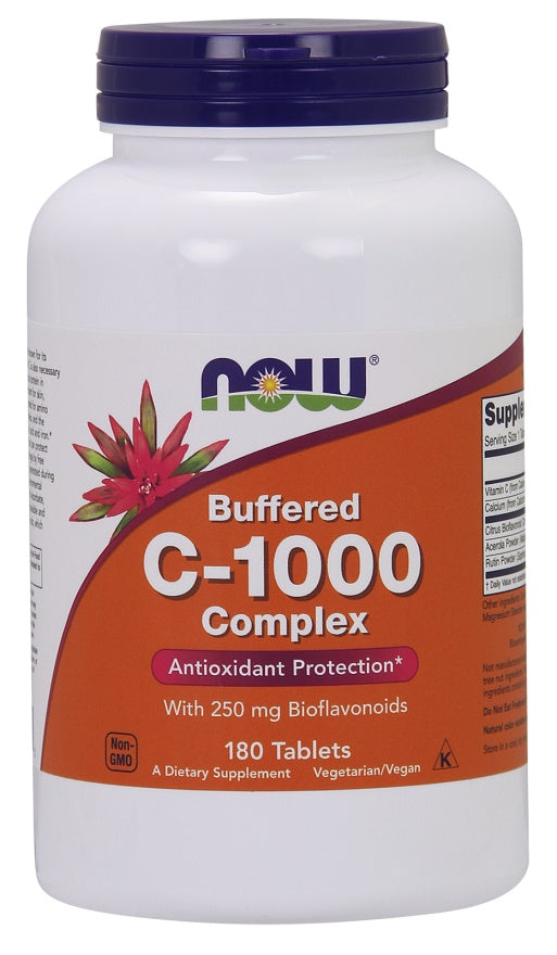 Vitamin C-1000 Complex - Buffered with 250mg Bioflavonoids - 180 tablets