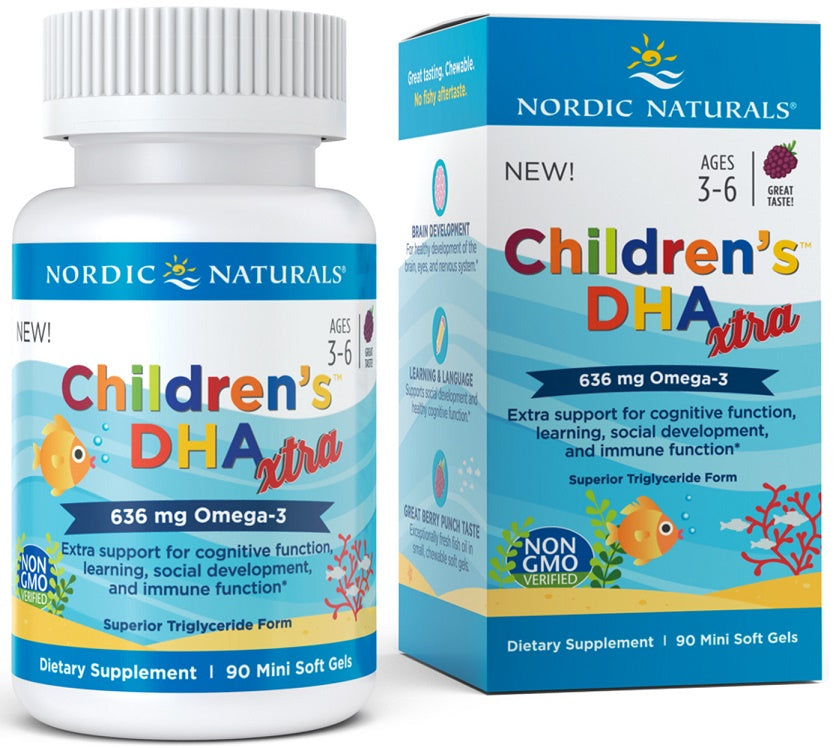 Children's DHA Xtra, 636mg Berry Punch - 90 mini softgels