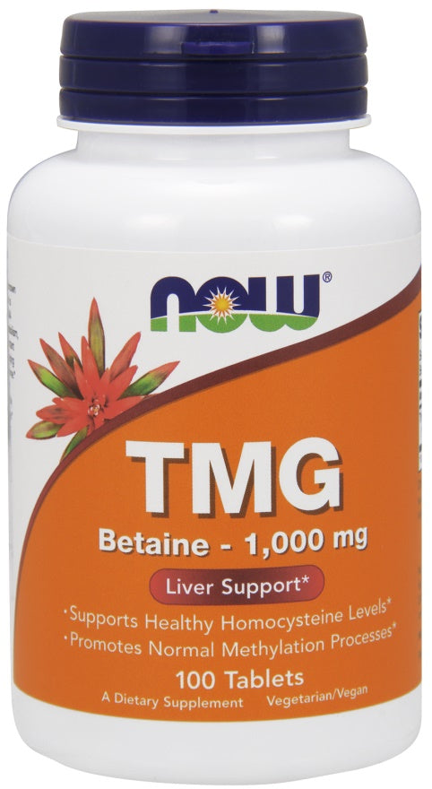 TMG (Trimethylglycine), 1000mg - 100 tablets