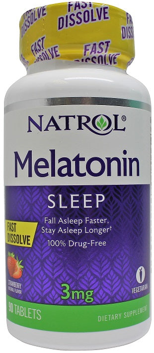 Melatonin Fast Dissolve, 3mg - 90 tablets