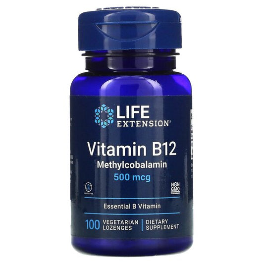 Vitamin B12 Methylcobalamin, 500mcg - 100 vegetarian lozenges