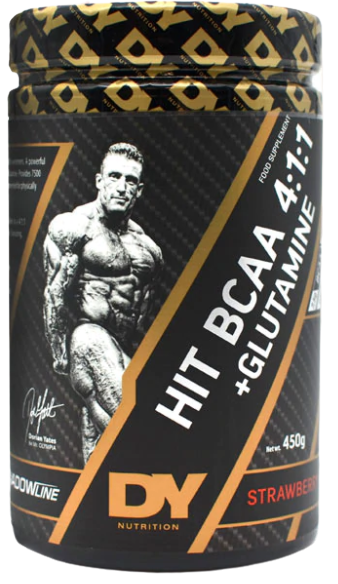 HIT BCAA 4:1:1 + Glutamine, Strawberry - 450 grams