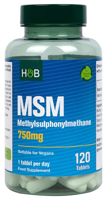 MSM, 750mg - 120 tablets