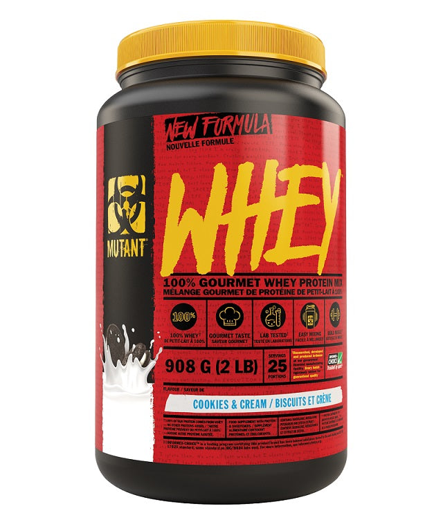 Mutant Whey, Cookies & Cream - 908 grams