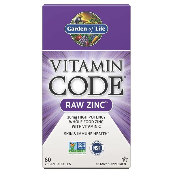 Vitamin Code Raw Zinc - 60 vegan caps