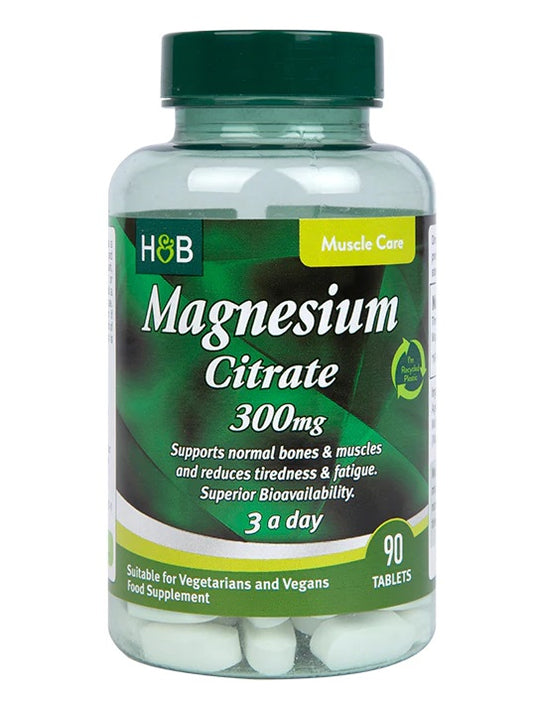Magnesium Citrate, 300mg - 90 tablets