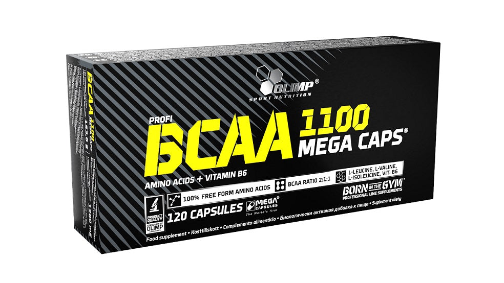 BCAA 1100 Mega Caps - 120 caps