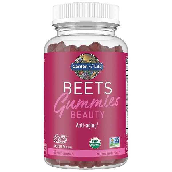 Beauty Beets Gummies, Raspberry - 60 fruit gummies