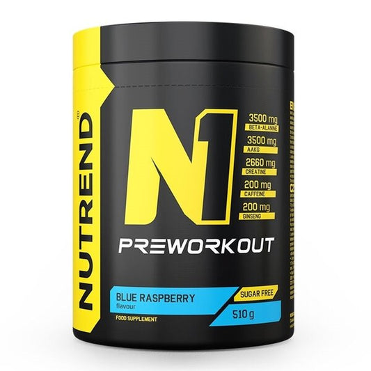 N1 Pre-Workout, Blue Raspberry - 510 grams