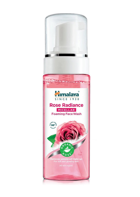 Organic Rose Radiance Micellar Foaming Face Wash - 150 ml.
