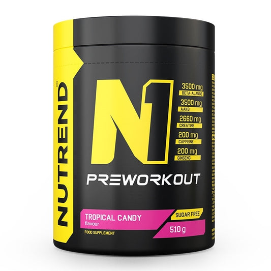 N1 Pre-Workout, Tropical Candy - 510 grams