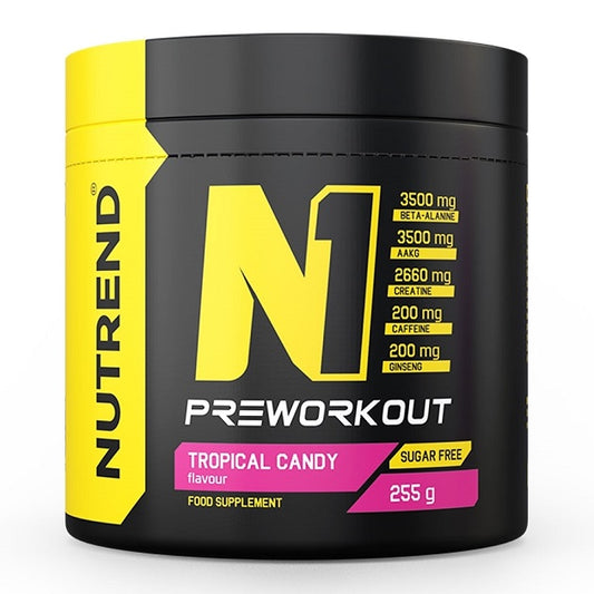 N1 Pre-Workout, Tropical Candy - 255 grams