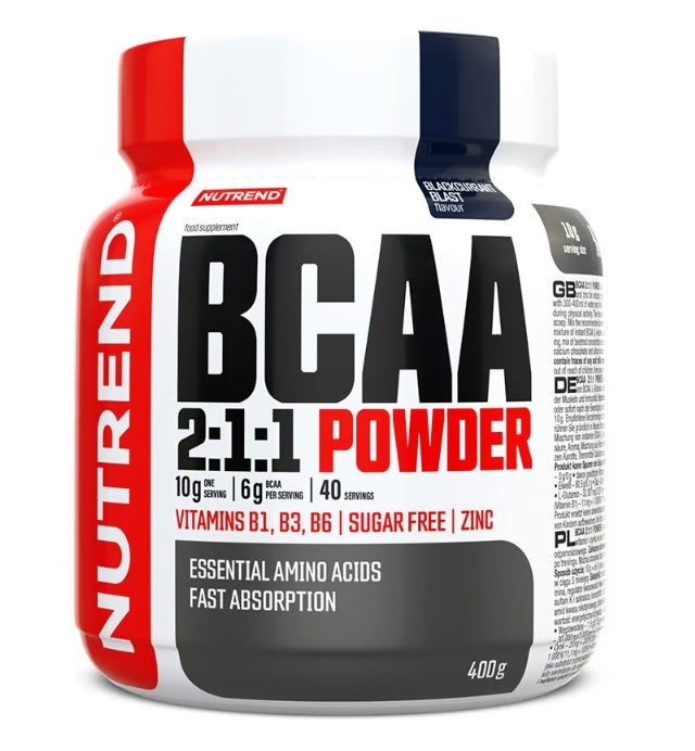 BCAA 2:1:1 Powder, Blackcurrant Blast - 400 grams