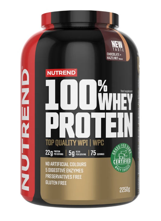 100% Whey Protein, Chocolate & Hazelnut - 2250 grams