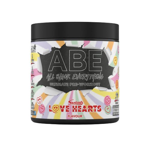 ABE - All Black Everything, Swizzels Love Hearts - 375 grams