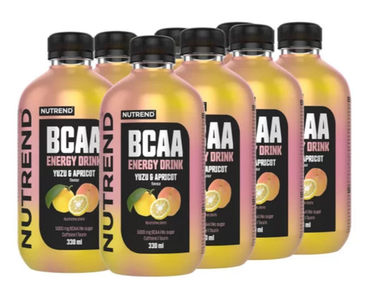 BCAA Energy Drink, Yuzu & Apricot - 8 x 330 ml.