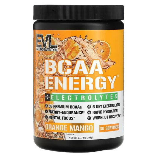 BCAA Energy + Electrolytes, Orange Mango - 333 grams