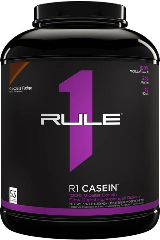 R1 Casein, Chocolate Fudge - 1800 grams
