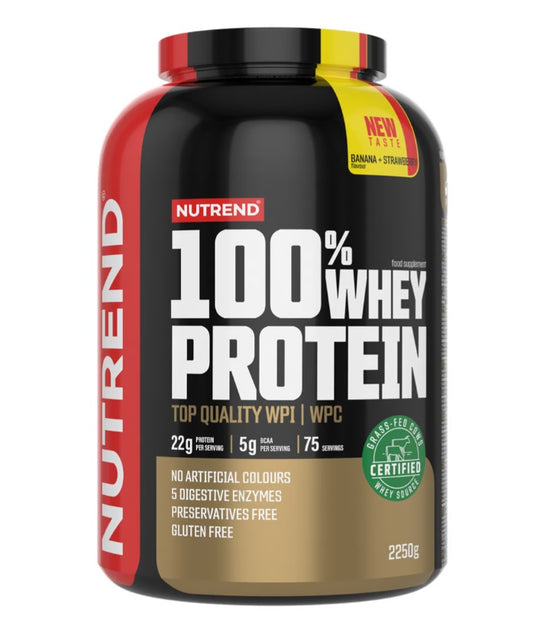 100% Whey Protein, Banana + Strawberry - 2250 grams