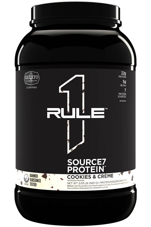 Source7 Protein, Cookies & Creme Gelato - 920 grams
