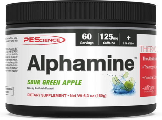 Alphamine, Sour Green Apple - 180 grams