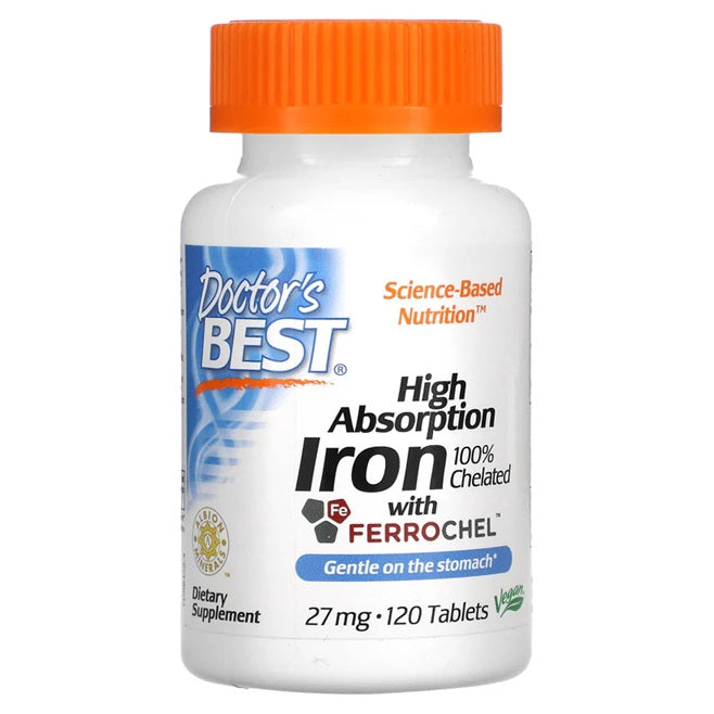 High Absorption Iron (Eisen) , 27mg - 120 tablets