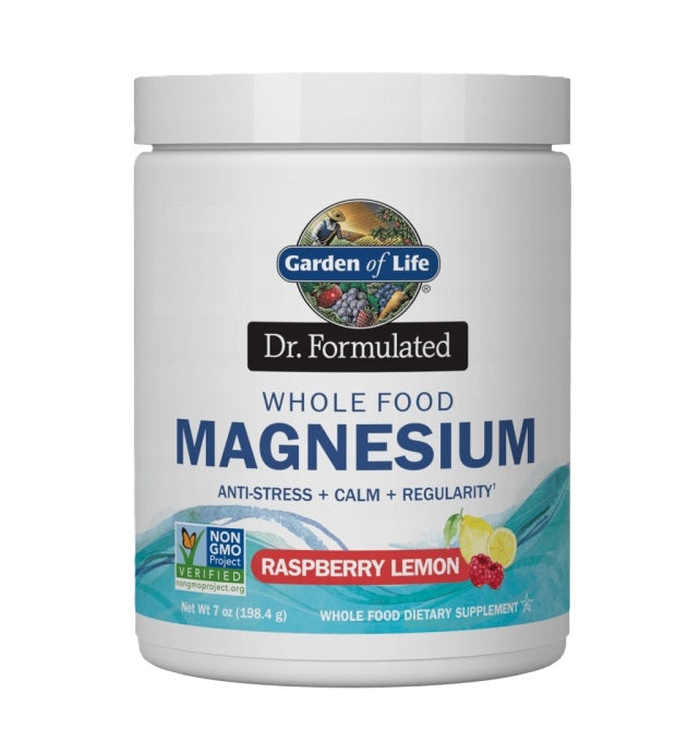 Dr. Formulated Whole Food Magnesium, Raspberry Lemon - 198 grams
