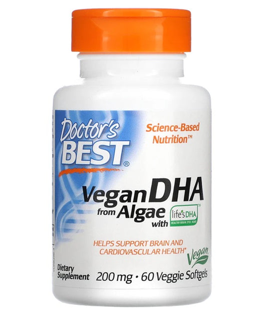 Vegan DHA from Algae, 200mg - 60 veggie softgels