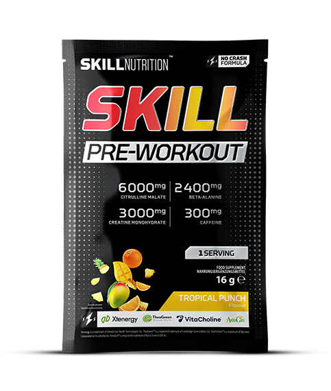 Skill Pre-Workout, Tropical Punch - 16 grams (1 serving)
